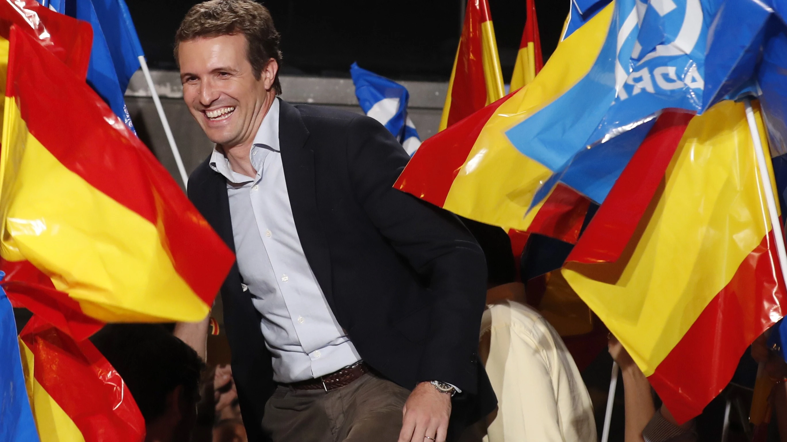  El presidente del Partido Popular Pablo Casado