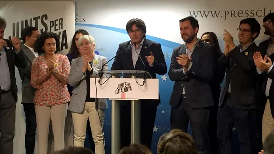 El cabeza de lista de JxCat al Parlamento Europeo, Carles Puigdemont, valora los resultados obtenidos en las elecciones El cabeza de lista de JxCat al Parlamento Europeo, Carles Puigdemont, valora los resultados obtenidos en las elecciones