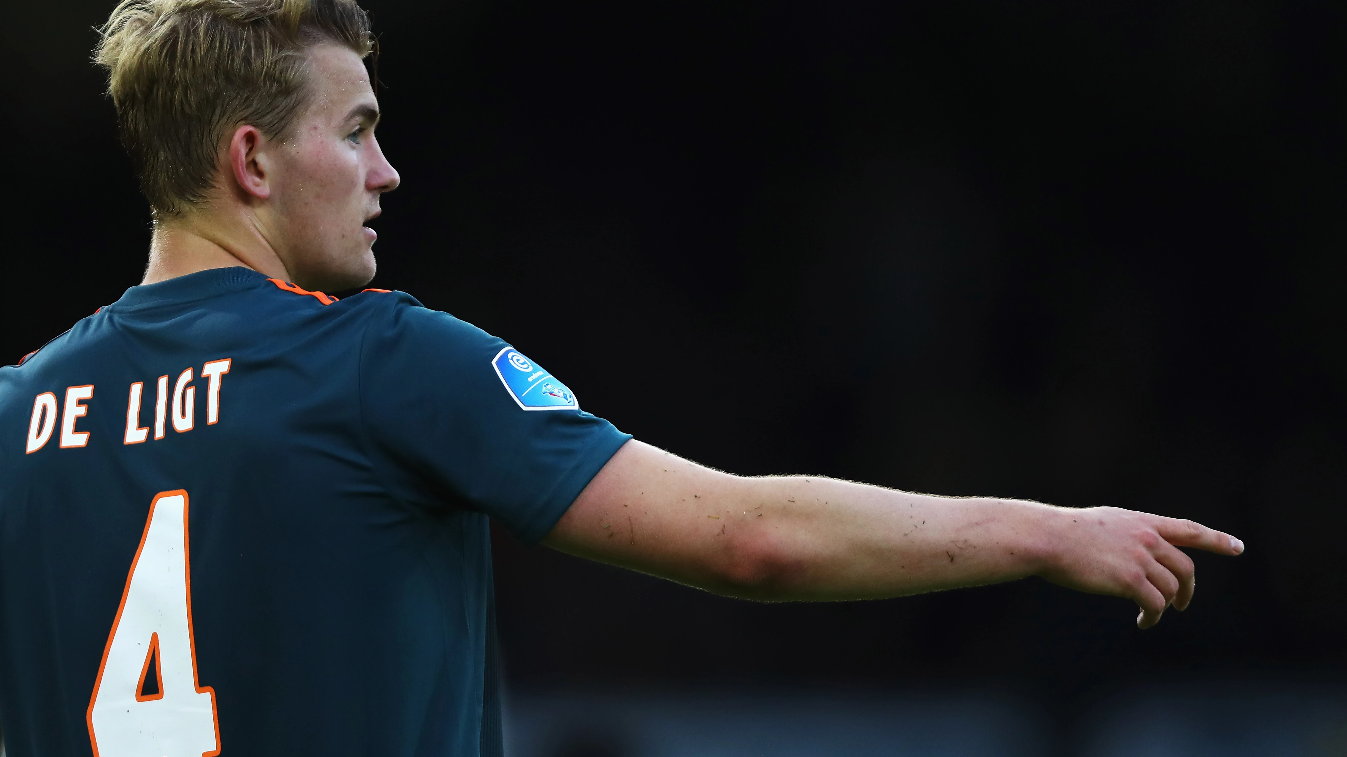 De Ligt, durante un partido con el Ajax