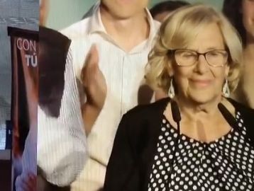 Imagen del corte de manga a Manuela Carmena
