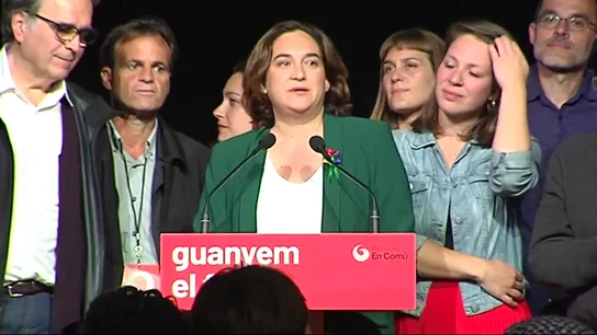 Ada Colau agradece el apoyo a sus votantes en una coparecencia con sabor a despedida Ada Colau agradece el apoyo a sus votantes en una coparecencia con sabor a despedida