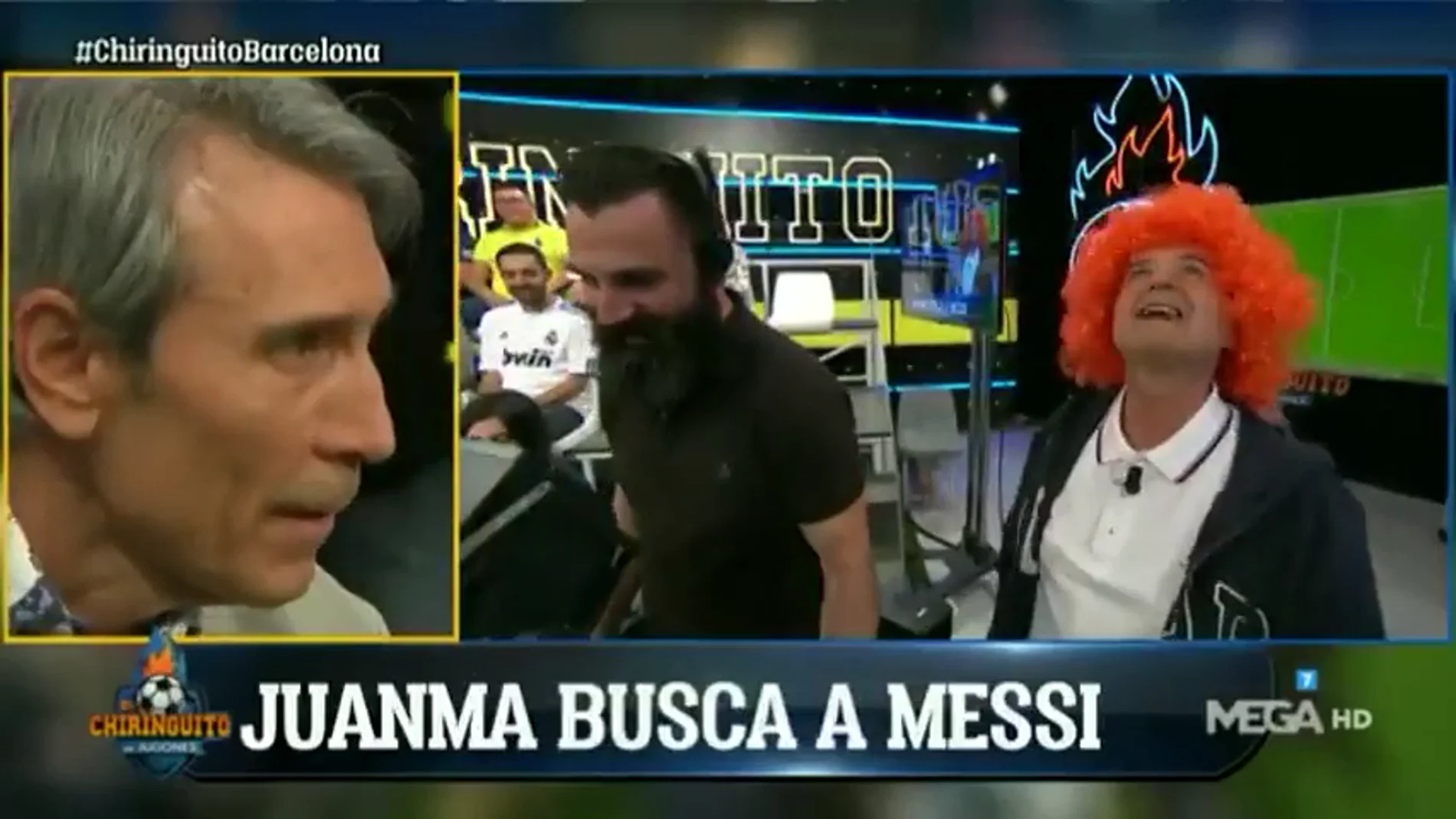 El 'show' de Juanma Rodríguez con una peluca naranja: "¡Shiquetito! ¿Dónde estás?"