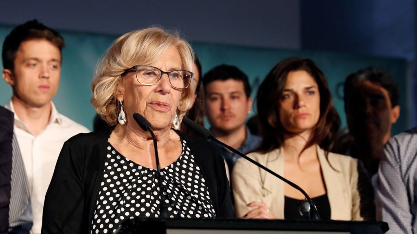 Manuela Carmena ante los medios