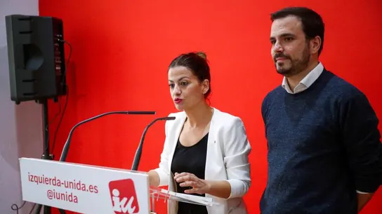 El coordinador federal de Izquierda Unida, Alberto Garzón, junto a la portavoz de la dirección federal y eurodiputada electa, Sira Rego El coordinador federal de Izquierda Unida, Alberto Garzón, junto a la portavoz de la dirección federal y eurodiputada electa, Sira Rego