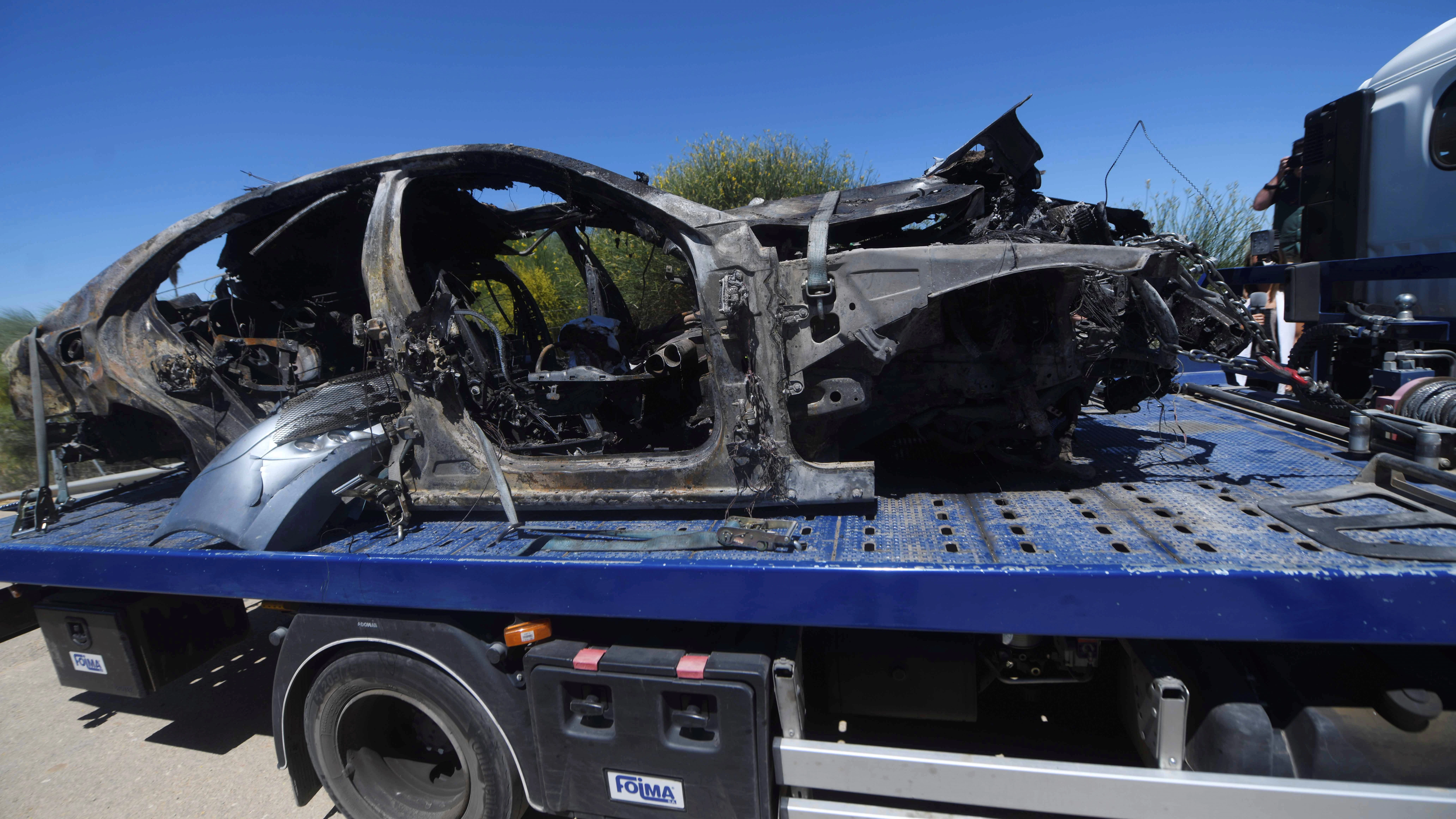 El coche en el que viajaba José Antonio Reyes