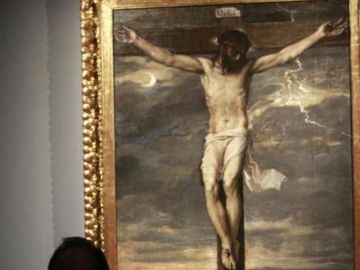 El 'Cristo Crucificado' de Tiziano, en la exposición de 2017 en el Museo Thyssen-Bornemisza. El 'Cristo Crucificado' de Tiziano, en la exposición de 2017 en el Museo Thyssen-Bornemisza.