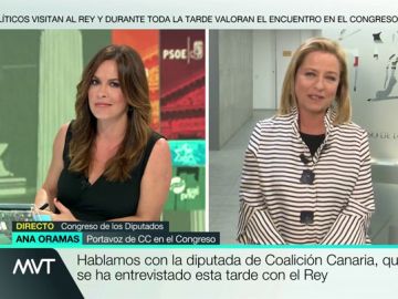 Ana Oramas: "No vamos a apoyar ni con voto a favor ni con abstención un Gobierno del PSOE con Podemos" Ana Oramas: "No vamos a apoyar ni con voto a favor ni con abstención un Gobierno del PSOE con Podemos"