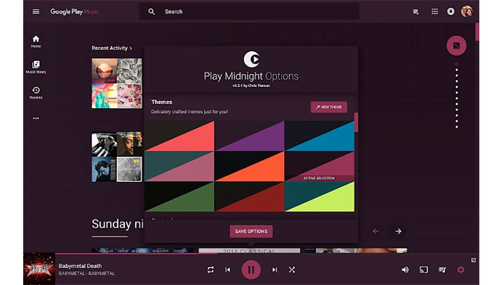 Podemos elegir entre distintas modalidades de modo oscuro