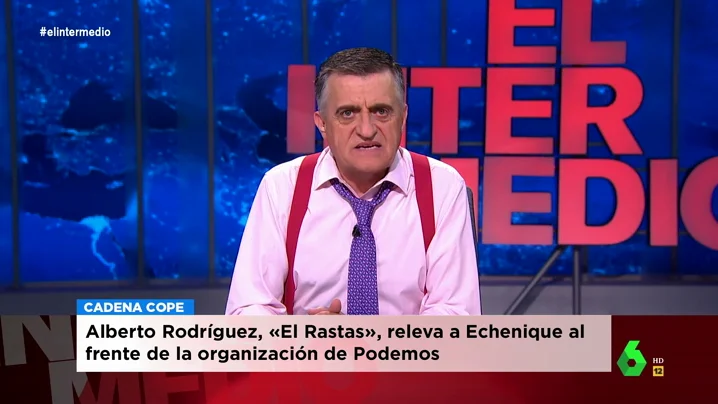 La crítica de Wyoming a los medios que hablan de Alberto Rodríguez como 'El Rastas': "No veo titulares hablando de Pedro, 'El Guapo'"