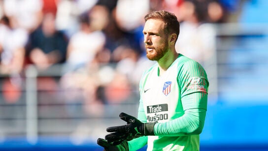 Oblak, durante un partido