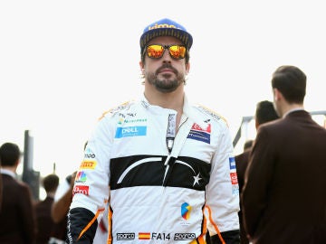 Fernando Alonso, antes de una carrera Fernando Alonso, antes de una carrera