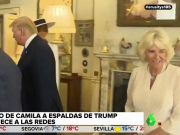 El guiño de Camila Parker Bowles a espaldas de Trump El guiño de Camila Parker Bowles a espaldas de Trump