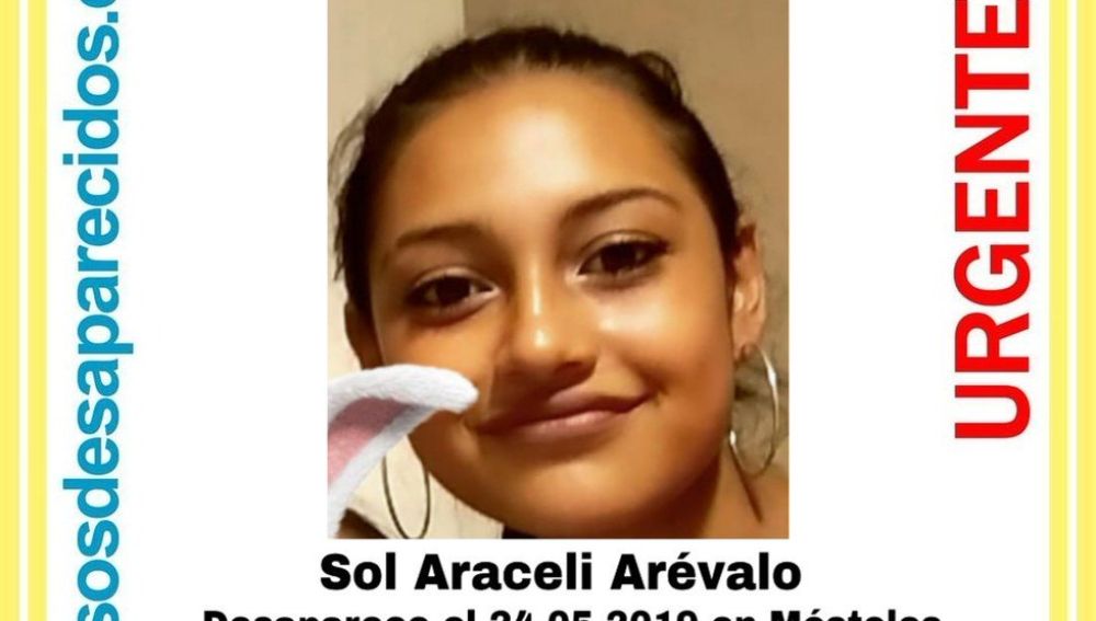 Sol Araceli, desaparecida en Madrid