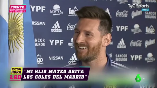 El 'troleo' del hijo de Messi: "Me dice 'yo soy del Liverpool', 'soy del Valencia', grita los goles del Madrid..." El 'troleo' del hijo de Messi: "Me dice 'yo soy del Liverpool', 'soy del Valencia', grita los goles del Madrid..."