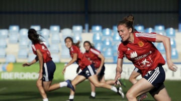 Celia Jiménez jugadora de la Selección Española de fútbol