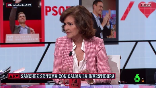 La vicepresidenta del Gobierno, Carmen Calvo La vicepresidenta del Gobierno, Carmen Calvo