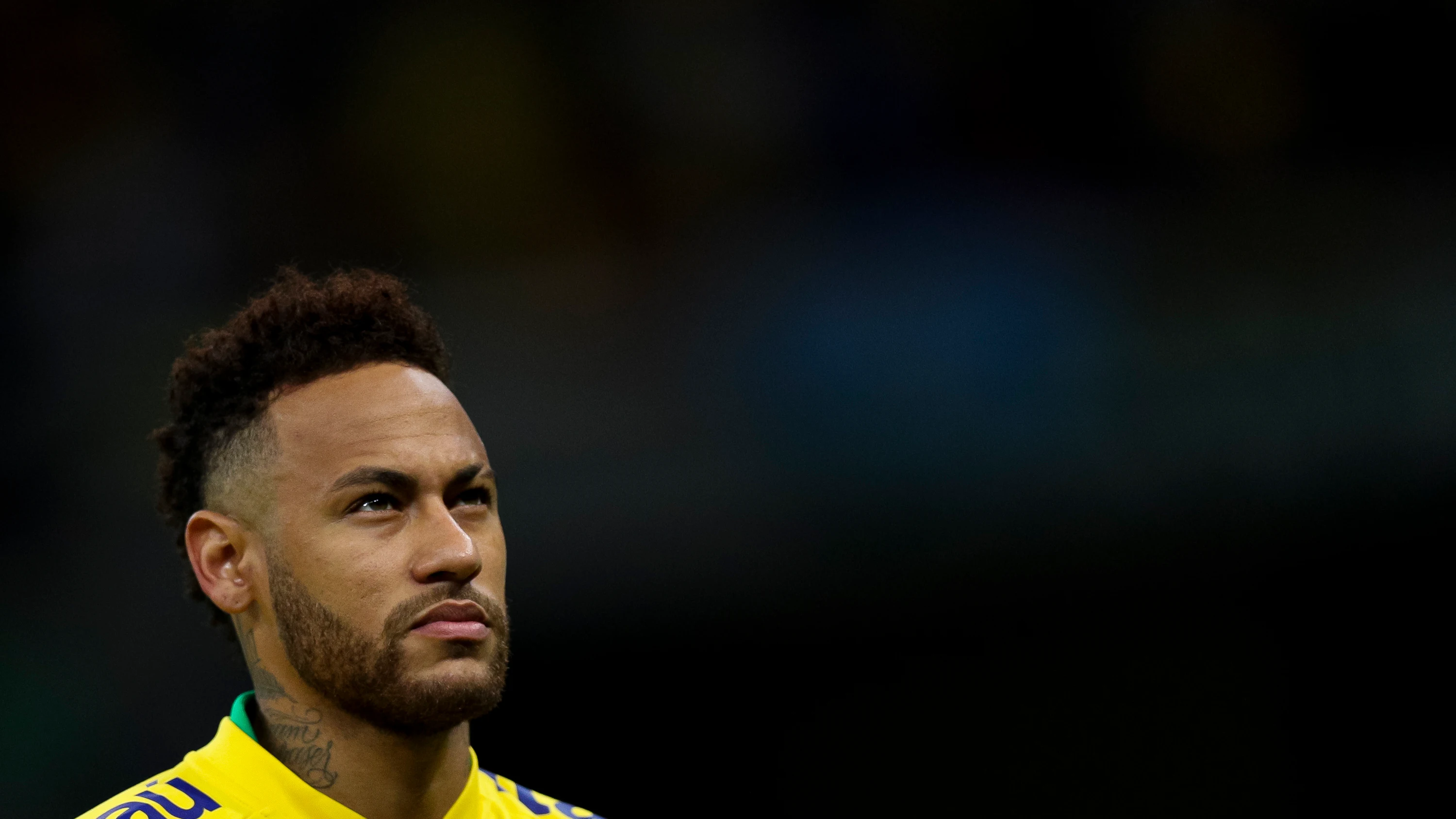 Neymar, durante un partido con Brasil