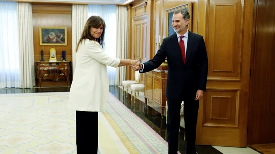Borràs se reúne con el rey en Zarzuela Borràs se reúne con el rey en Zarzuela