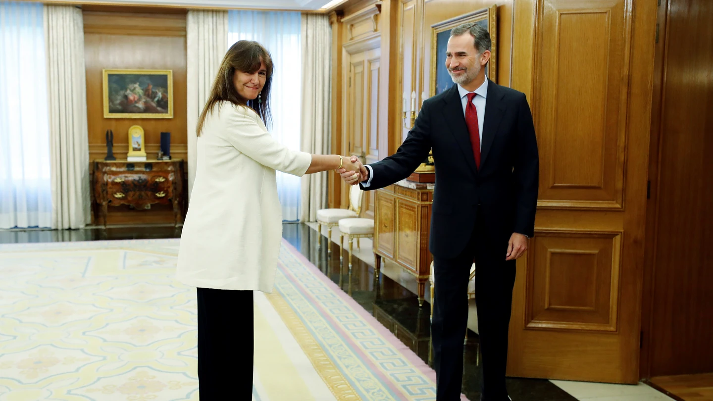 Borràs se reúne con el rey en Zarzuela Borràs se reúne con el rey en Zarzuela