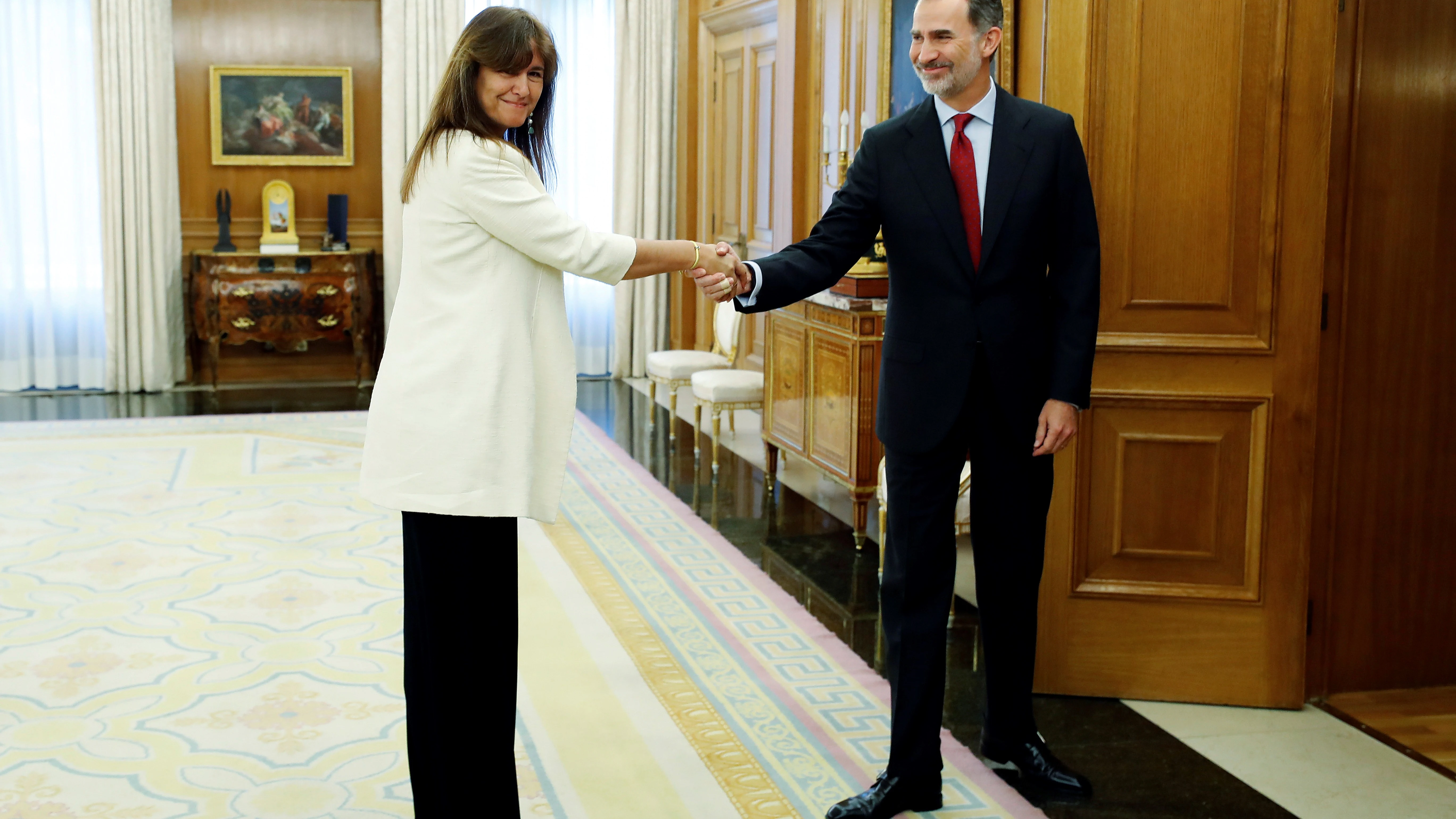 Borràs se reúne con el rey en Zarzuela