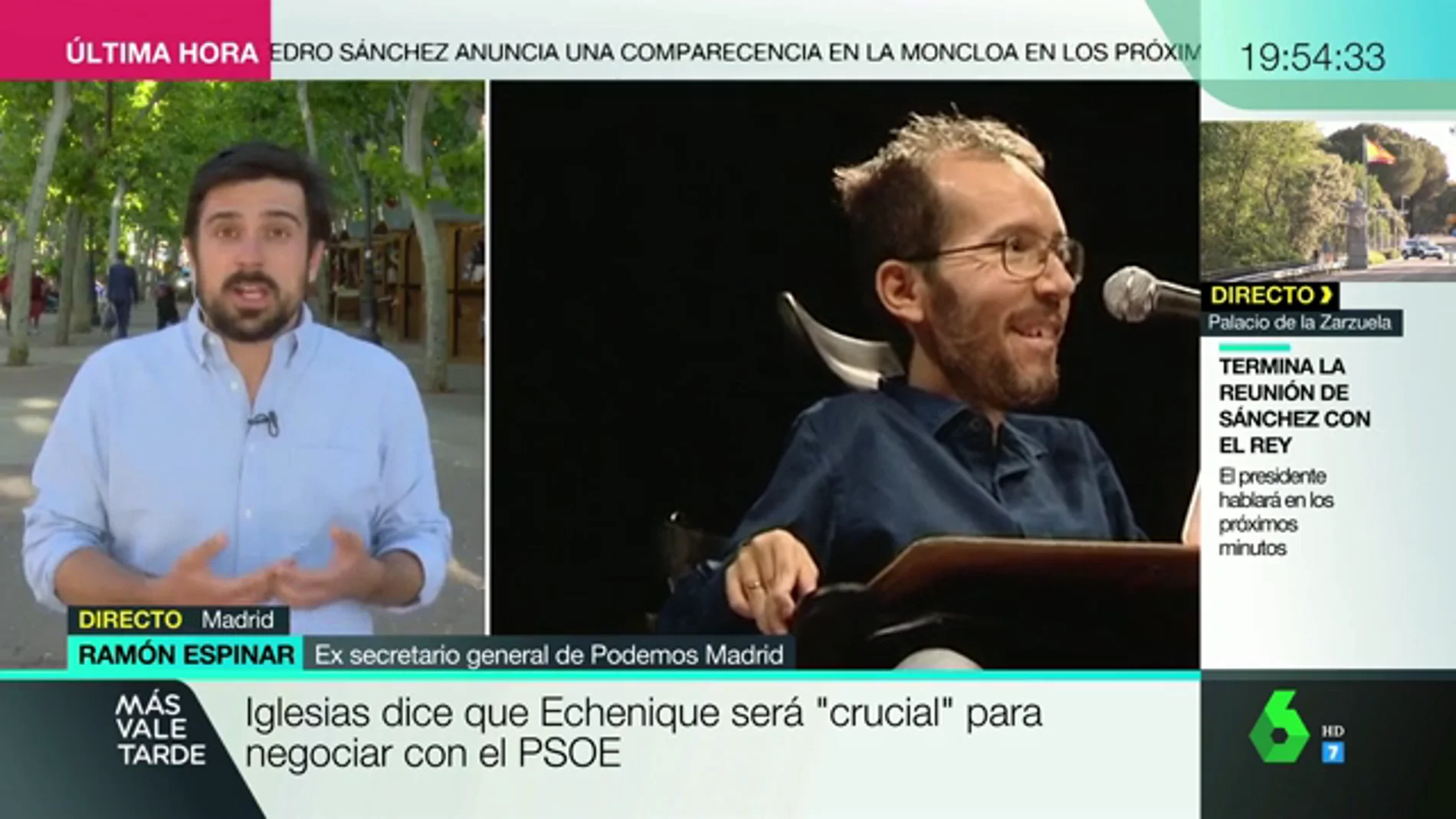 Ramón Espinar: "Los problemas de Unidas Podemos no se van a resolver cortando cabezas"