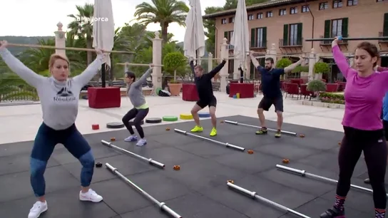 La clase de halterofilia de Lydia Valentín en Mallorca La clase de halterofilia de Lydia Valentín en Mallorca