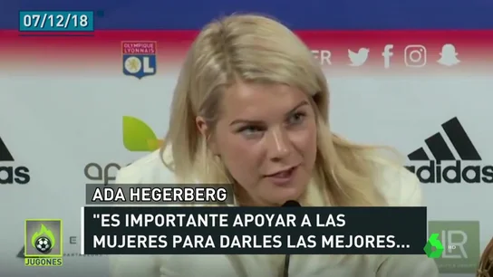 Ada Hegerberg mantiene la lucha contra la desigualdad en el deporte: "Es algo a lo que estoy dispuesta por mantener mis valores" Ada Hegerberg mantiene la lucha contra la desigualdad en el deporte: "Es algo a lo que estoy dispuesta por mantener mis valores"