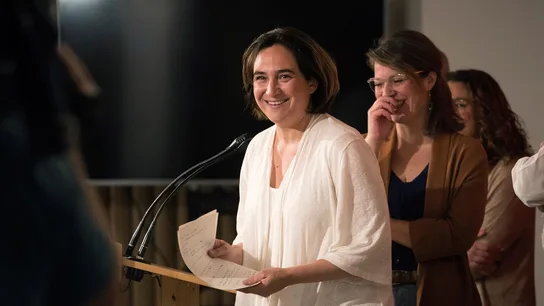 Ada Colau en una rueda de prensa Ada Colau en una rueda de prensa