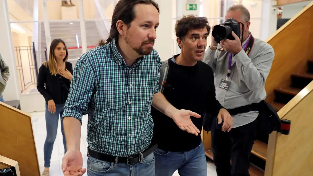 El líder de Podemos Pablo Iglesias, en el Consejo Ciudadano Estatal de Podemos