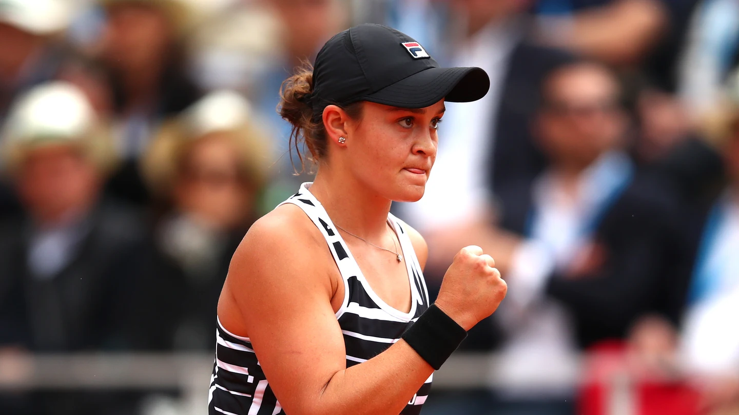 Barty celebra su victoria en Roland Garros Barty celebra su victoria en Roland Garros