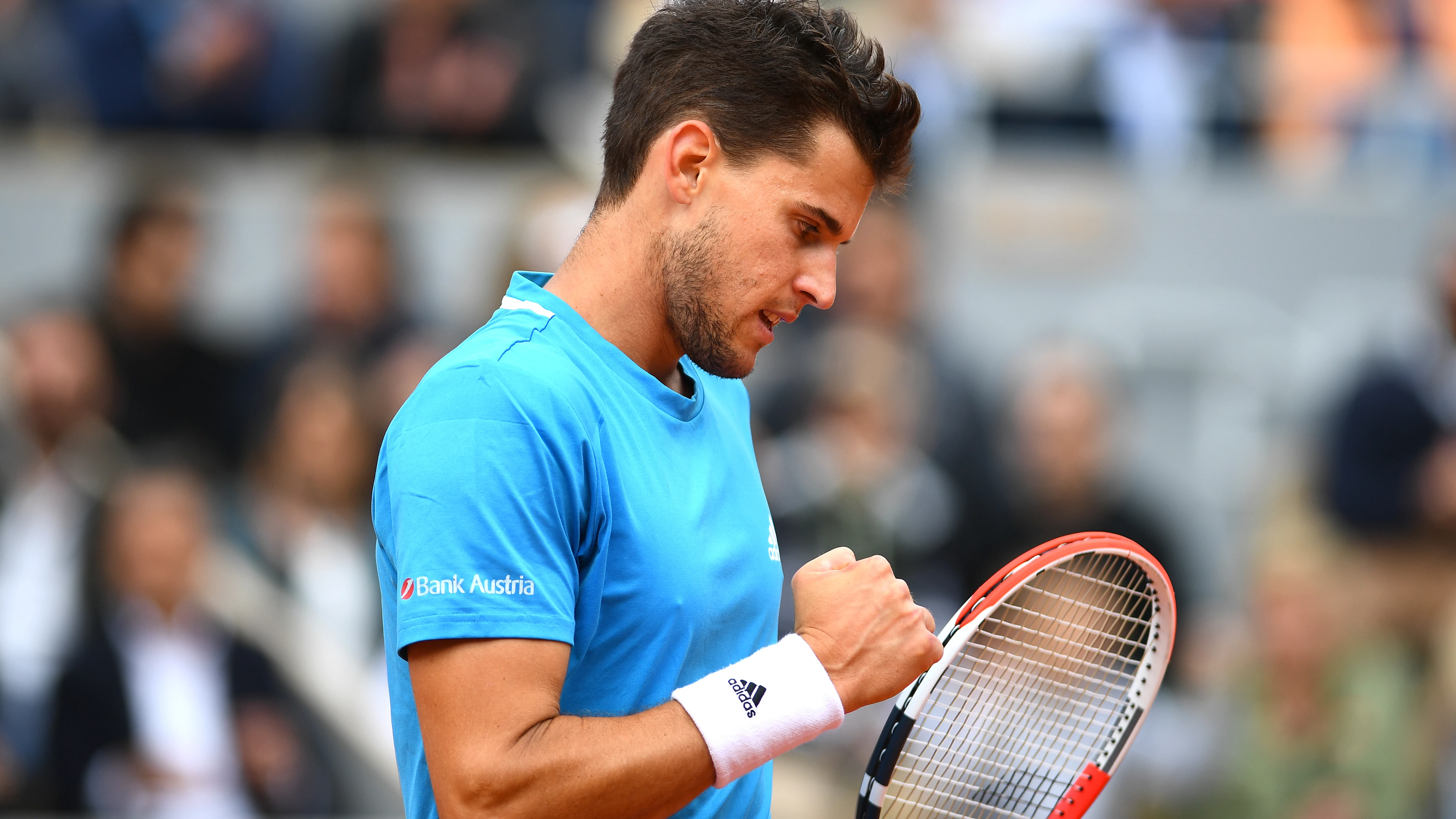 Dominic Thiem celebra su victoria