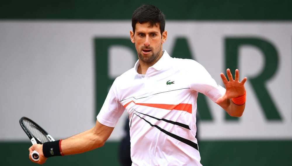 Novak Djokovic, durante un partido en Roland Garros