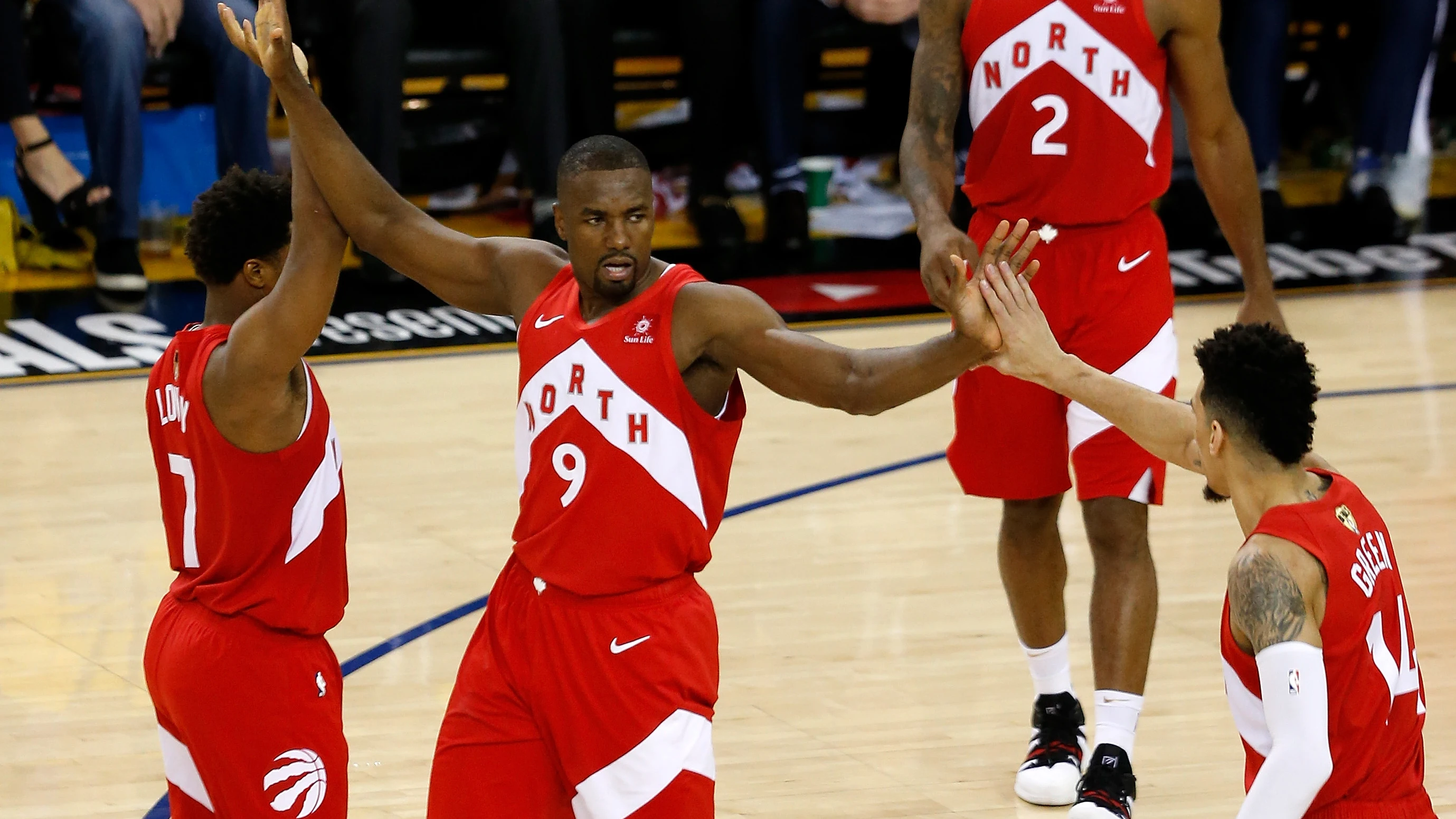 Ibaka, en el partido de los Toronto Raptors