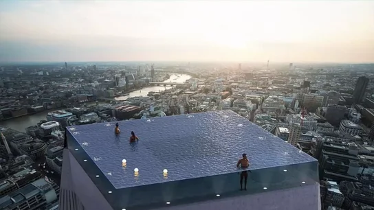 Imagen de la piscina 'infinity' de Londres Imagen de la piscina 'infinity' de Londres