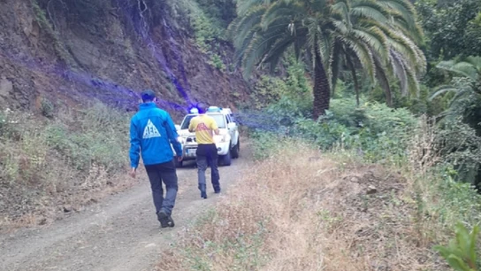 Rescate por el AEA de un hombre en un barranco de La Gomera Rescate por el AEA de un hombre en un barranco de La Gomera.