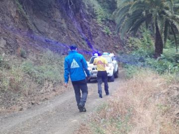 Rescate por el AEA de un hombre en un barranco de La Gomera Rescate por el AEA de un hombre en un barranco de La Gomera