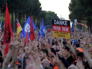 Protestas en Albania contra el Gobierno Protestas en Albania contra el Gobierno