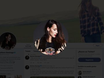 Twitter de la actriz Bárbara Goenaga Twitter de la actriz Bárbara Goenaga