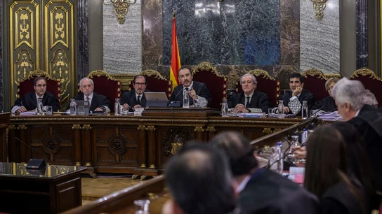 Imagen de archivo de la última semana del juicio del procés Los acusados vuelven a intervenir en la última semana del juicio del "procés".