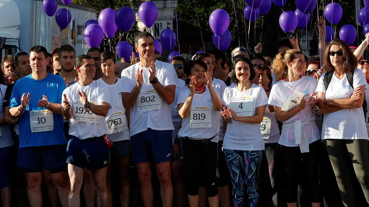 Sánchez corre contra la violencia machista Sánchez corre contra la violencia machista