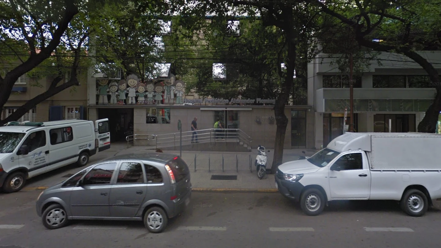 Fachada del hospital Fleming de Mendoza, donde atendieron a la menor Fachada del hospital Fleming de Mendoza, donde atendieron a la menor