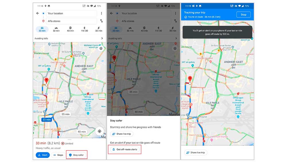 Google Maps Taxi