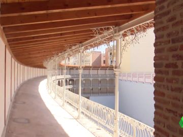 El frontón Beti Jai, tras su restauración El frontón Beti Jai, tras su restauración