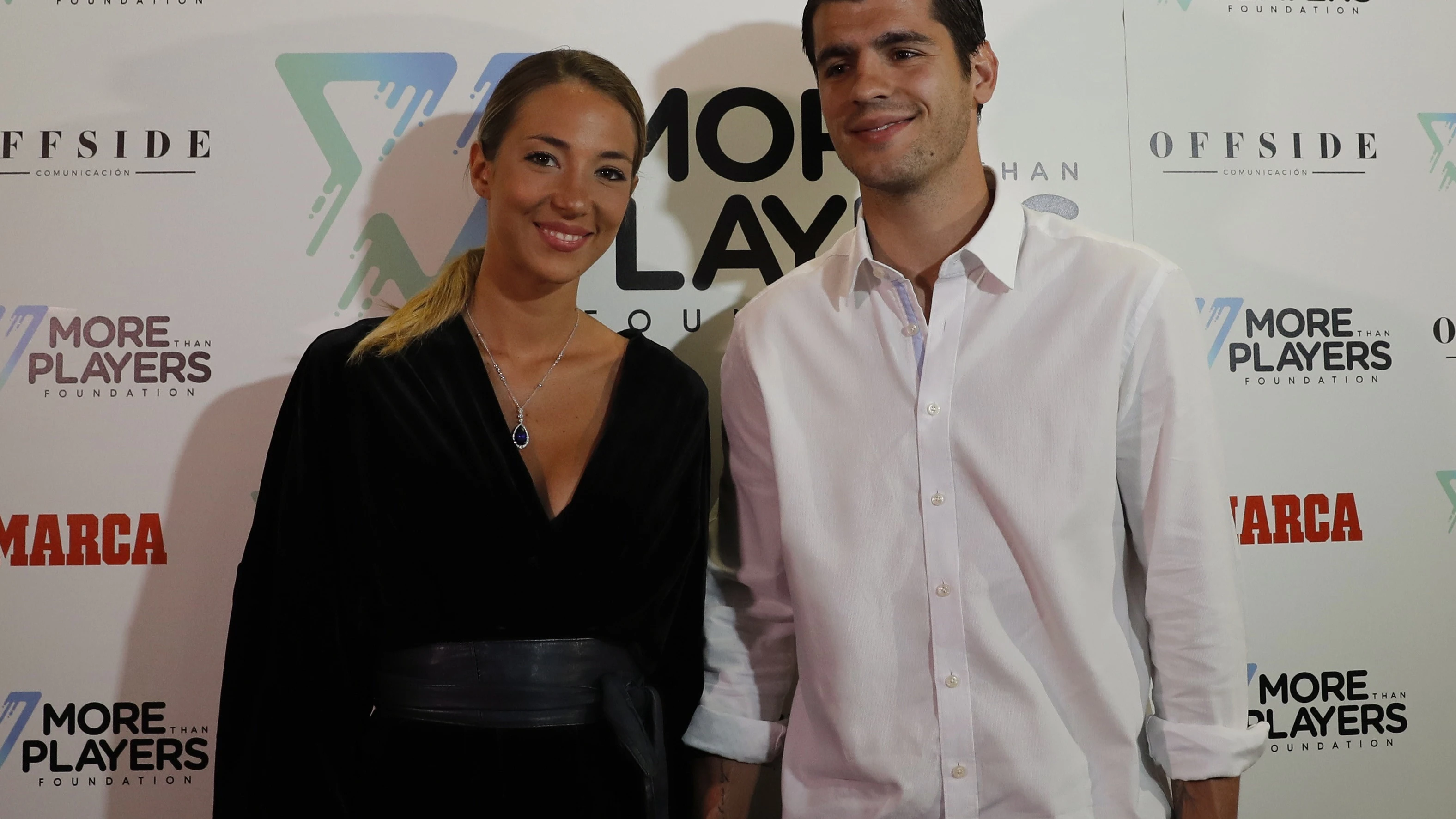 Álvaro Morata y su mujer Alice Campello