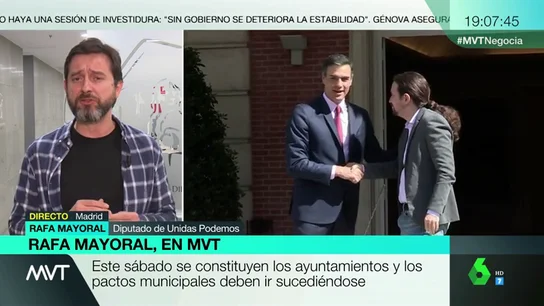 Rafael Mayoral (Unidas Podemos): "No me cabe en la cabeza que el PSOE pueda gobernar en solitario, con 123 diputados y sin hablar con nadie" Rafael Mayoral (Unidas Podemos): "No me cabe en la cabeza que el PSOE pueda gobernar en solitario, con 123 diputados y sin hablar con nadie"