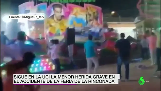 Una niña de 13 años permanece grave en la UCI tras partirse en dos una atracción en la Rinconada, Sevilla Una niña de 13 años permanece grave en la UCI tras partirse en dos una atracción en la Rinconada, Sevilla