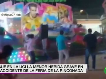 Una niña de 13 años permanece grave en la UCI tras partirse en dos una atracción en la Rinconada, Sevilla Una niña de 13 años permanece grave en la UCI tras partirse en dos una atracción en la Rinconada, Sevilla