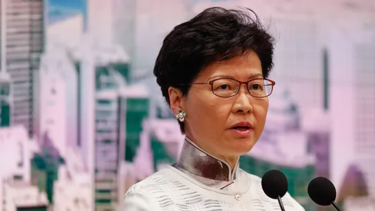 La jefa del Ejecutivo de Hong Kong, Carrie Lam La jefa del Ejecutivo de Hong Kong, Carrie Lam