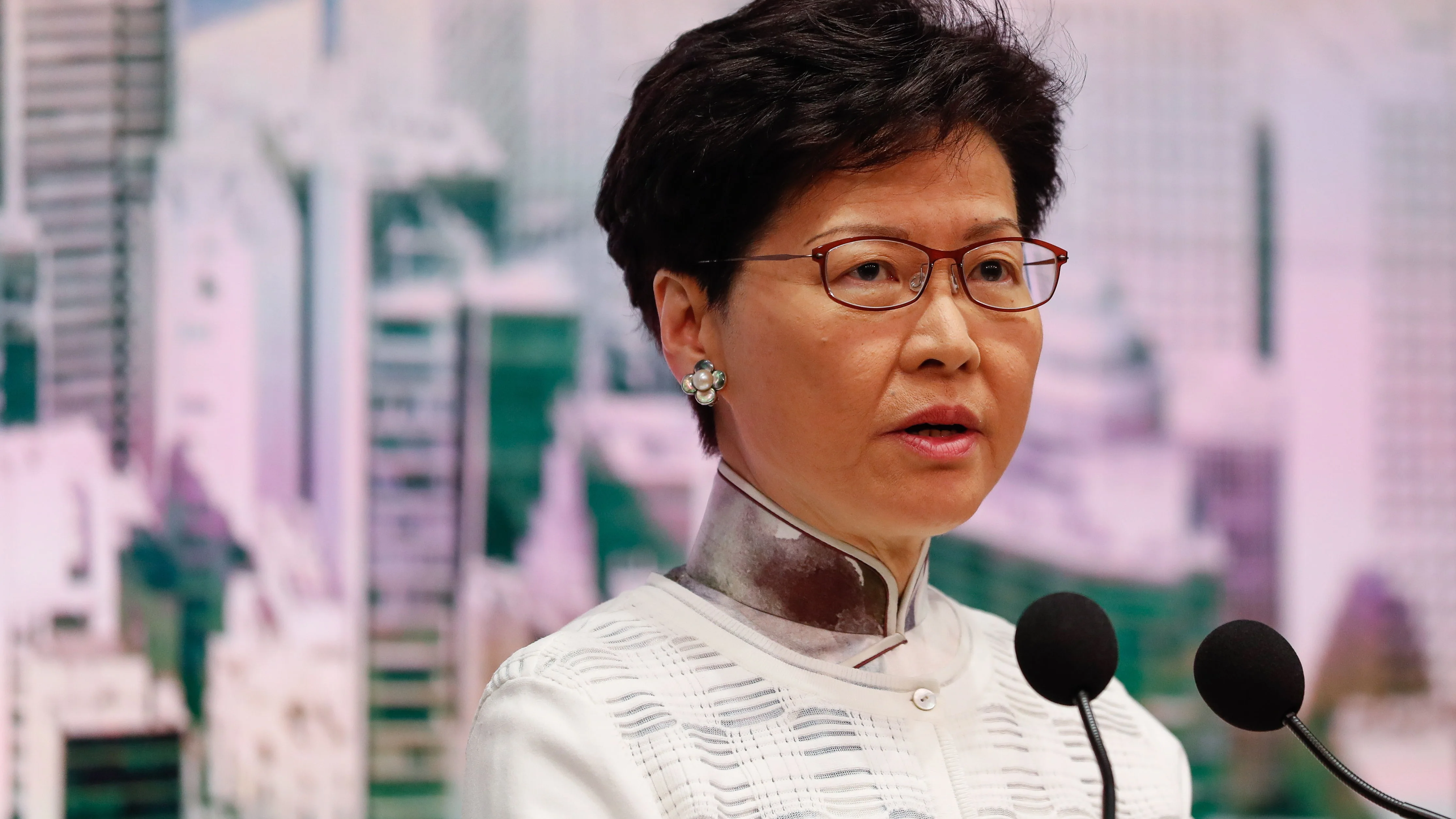 La jefa del Ejecutivo de Hong Kong, Carrie Lam