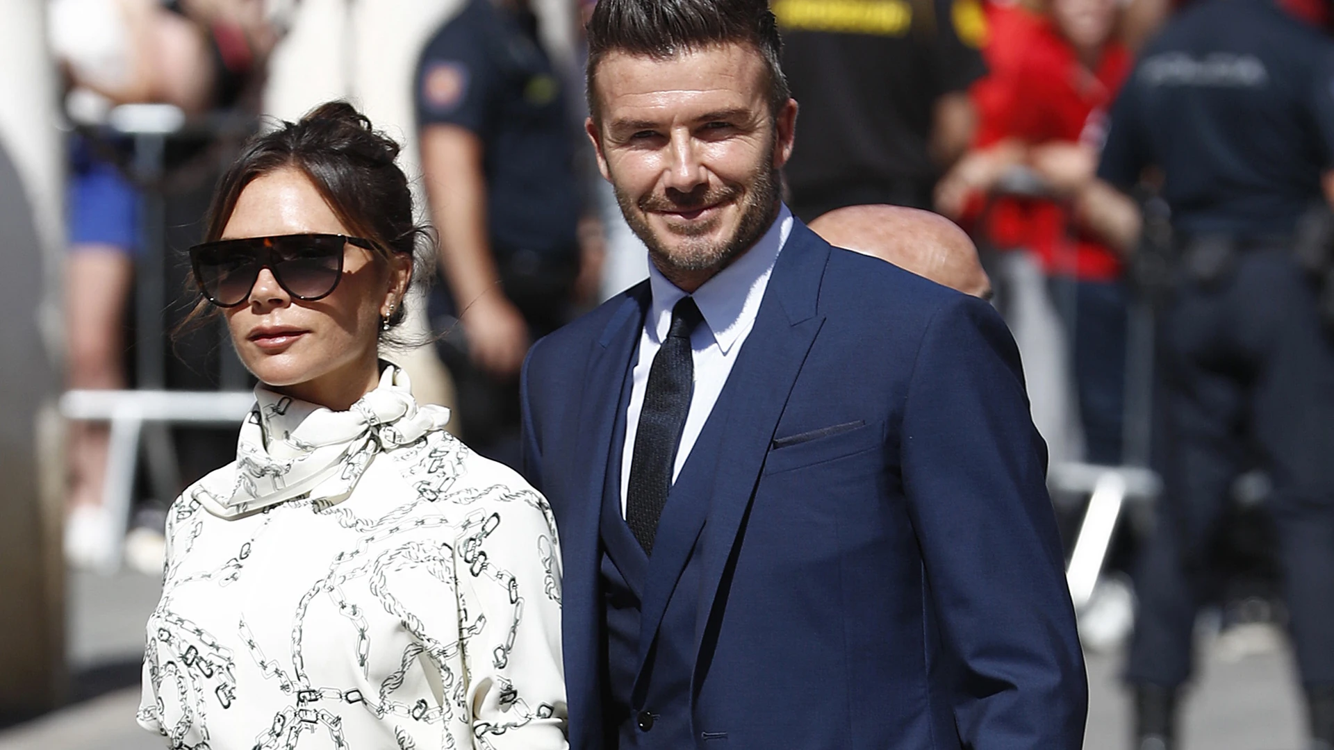 David Beckham y Victoria, en la boda de Sergio Ramos y de Pilar Rubio